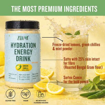 Hydration & Energy Sattu Chilli Lemon Drink